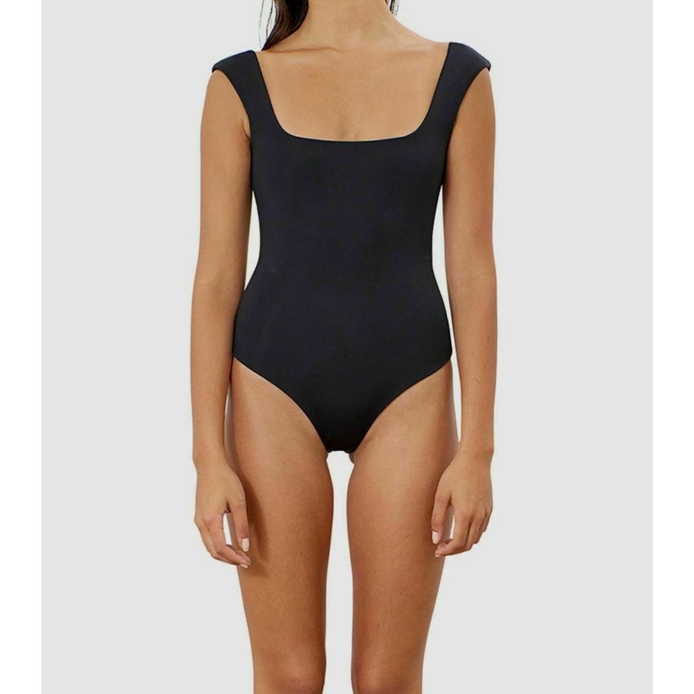 Classic Black One-Piece Swimsuit